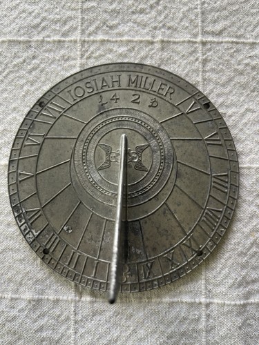 Josiah miller pewter sundial - pewter,