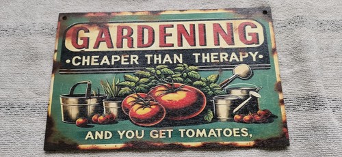 Wooden garden sign with - wooden,