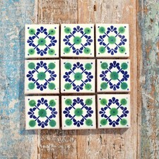 9 x  Ceramic Mexican Tiles
