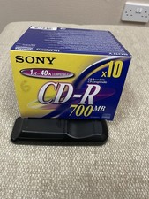 10x Sony Recordable 700MB 48xCompatible CD-R Blank Individual Cases  New