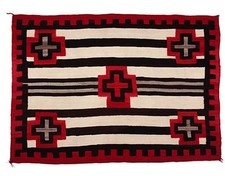 Red Navajo Chief's Blanket Rug