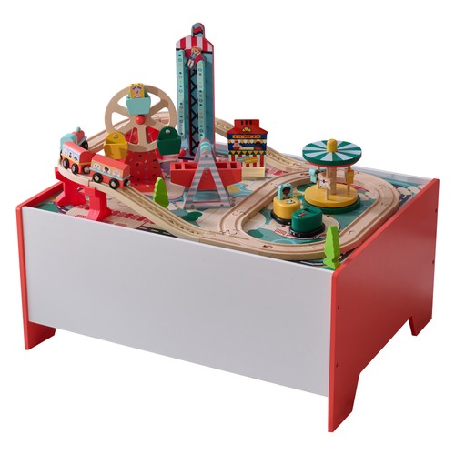 Wooden train set activity play - train,
