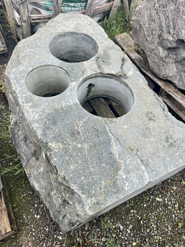 Green slate water feature - green,