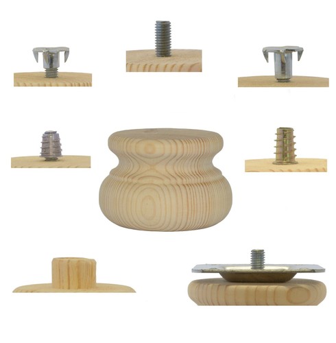 Wooden pine furniture bun - wooden,