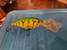 Vintage Luhr Jensen Hot Lips Green Yellow  Orange Bottom 