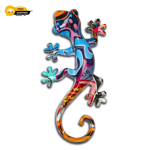 Resin gecko wall - wall, garden