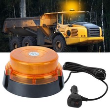 Amber Beacon Strobe Light 16 Modes 48-LED Magnetic Flashing Emergency Warning