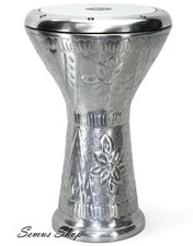 Oriental Percussion Professional Darbuka, Handhammered with Accessories