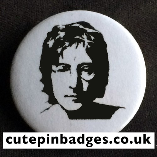 John lennon badge sticker - john,