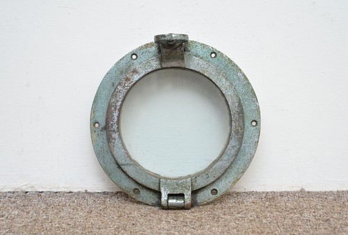 Antique porthole old - , brass