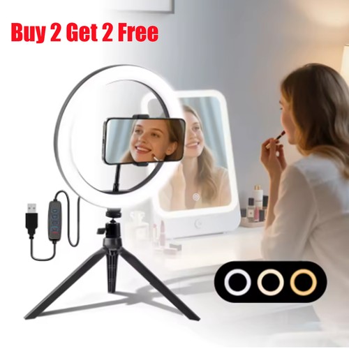 Ring light with - light, tripod