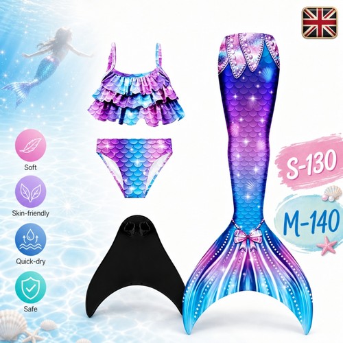 Girls swimmable mermaid tail - swimmable,