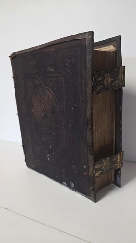 Antique 1877 bible rev - antique, brown