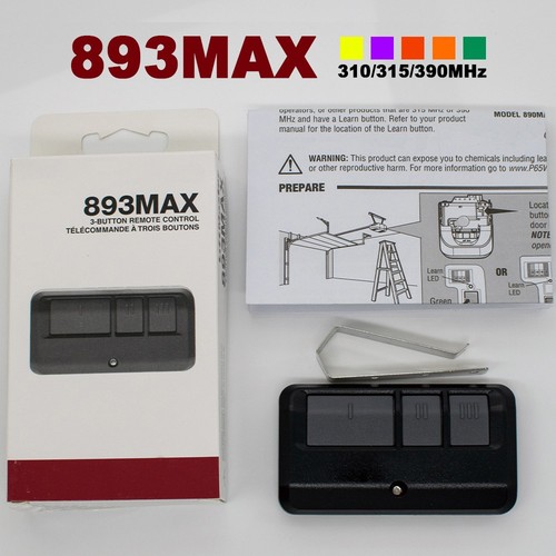 Liftmaster 893max button - liftmaster,