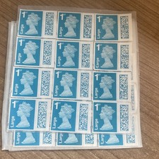 100x 1st CLASS STAMPS UNFRANKED LARGE Letter Barcoded