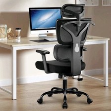 Ergonomic Office Chair - High Back Gaming Recliner with Lumbar Support and Adjus