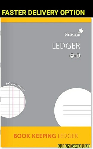 Silvine book keeping ledger - silvine,