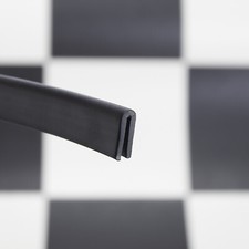 Black Rubber U Channel Edging