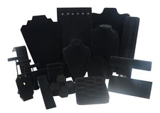Black Velvet Jewellery Display