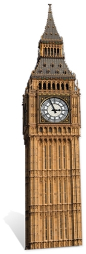 Big ben clock cardboard - clock,