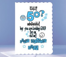 Personalised 50th Birthday