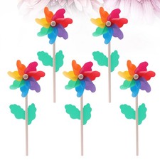 5 Pcs Multicolored Wooden