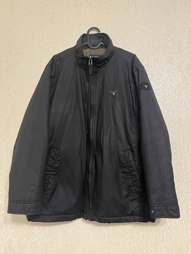 Men gant jacket black cotton - gant,