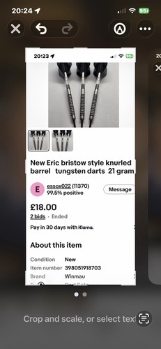 New eric bristow style knurled - eric,