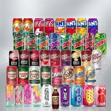 Exotic USA Soda Cans Assorted
