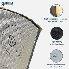 Self Adhesive Campervan Insulation Thermal Floor Foil Camper Van Sound Foam
