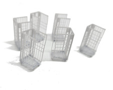 OO Gauge 6 Postal Cages Model