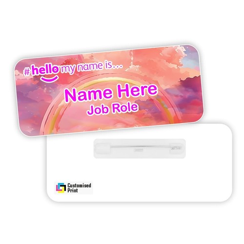 Hello name badge - my,