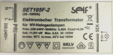 Replacement Transformer for SELF SET105F-2 Transformer 105 Watt NV - Halogen Transformer 105VA R2