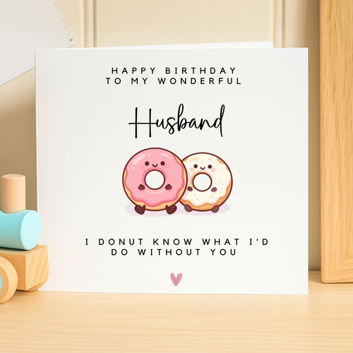 Happy birthday husband card - birthday,