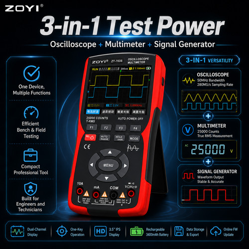Zoyi 703s oscilloscope - zoyi, zt-703s+