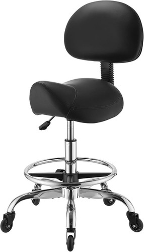 Saddle stool with back - saddle,