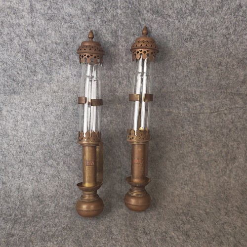 Pair vintage brass gwr - pair, of