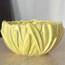 Vintage Sylvac Hyacinth Leaf Planter Model 2482, Yellow, Mid Century c1930s