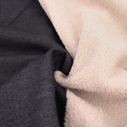 Double faced shearling denim - double-faced,