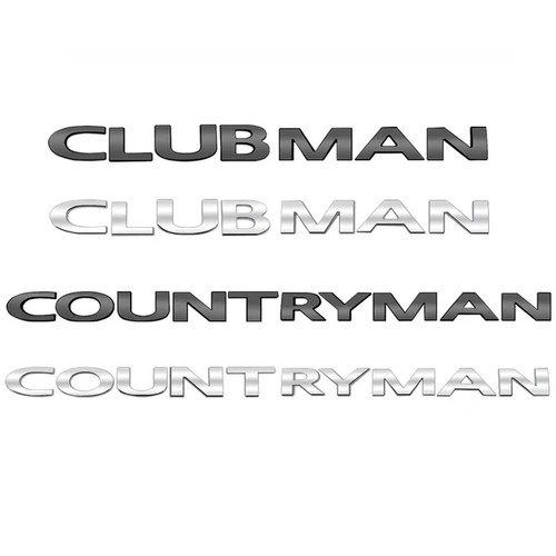 Metal car letters - 3d,