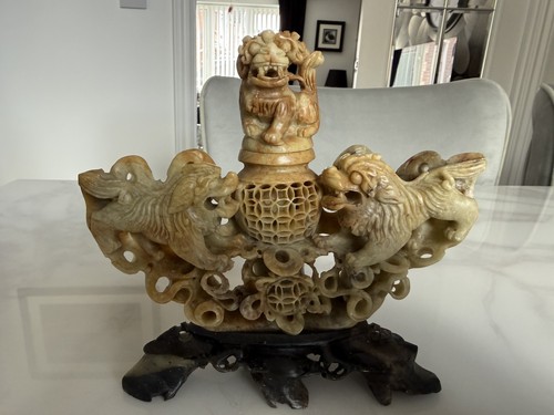 Antique hand carved - hand, stone