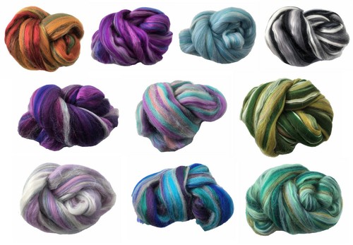 Merino felting wool with silk - merino,