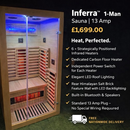 Inferra infrared man saunas - inferra,