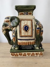Vintage Majolica Elephant
