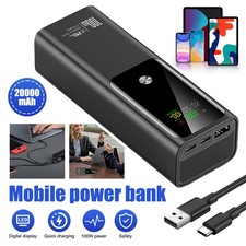 Power 20000mAh Bank 100W USB