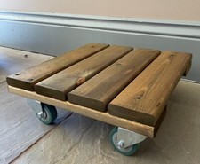 Plant Pot Caddy Mover Wooden