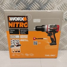 WORX Powershare Cordless Slammer Hammer Drill 20V 60Nm BODY ONLY WX354.9