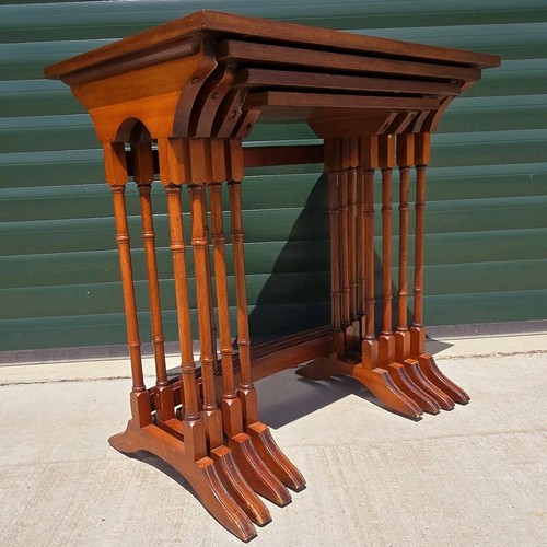Nest mahogany tables - of, 4