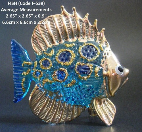 Art glass fish figurine - glass,