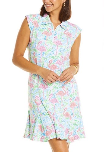 Ibkul sleeveless polo dress - sleeveless,